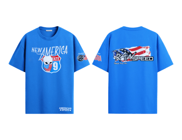 American Speed Blue T-Shirt