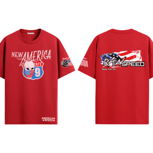 American Speed Red T-Shirt