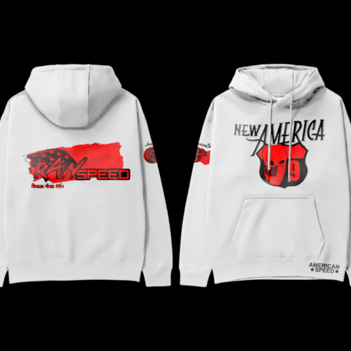 American Speed Red Hoodie